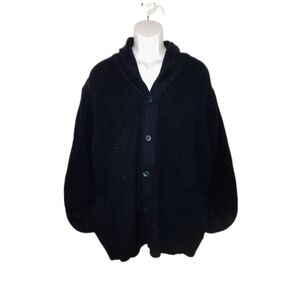 Men's Long Sleeve Shawl Collard Cardigan